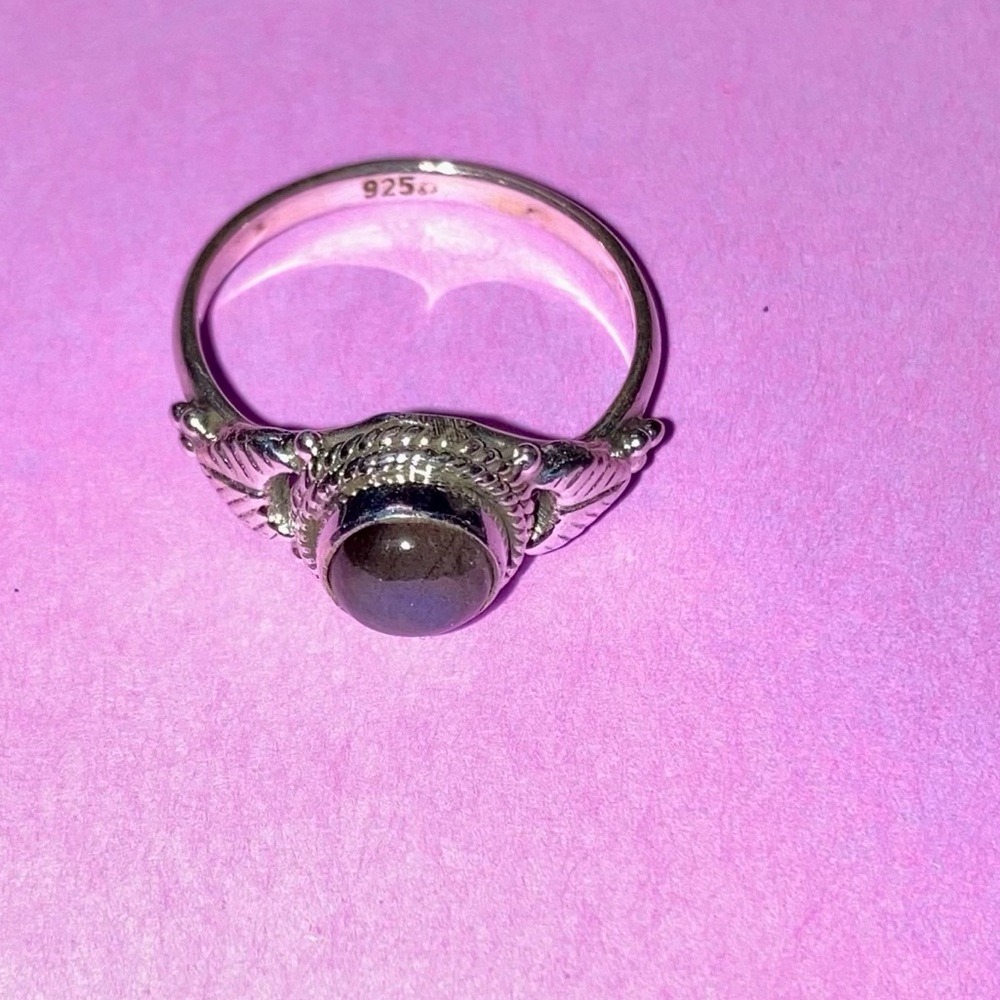 Labradorite Sterling Silver 925 Ladies Sz 6 Filigree Ring New!